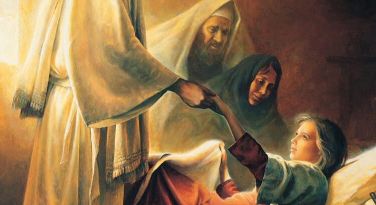 Artistic Depiction of Jesus Healing the Dead