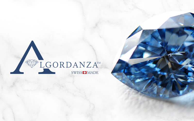 algordanza logo and memorial diamond