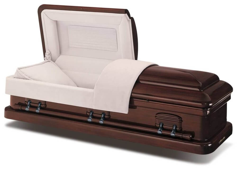 mahogany hardwood casket president $10,000+