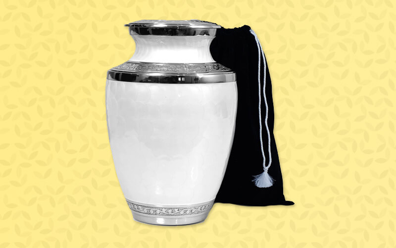 vimpace white florence urn