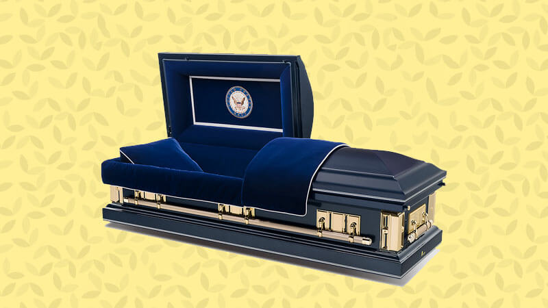 military type of casket