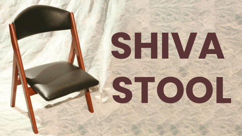 A low stool used for mourners to sit shiva after a Jewish funeral